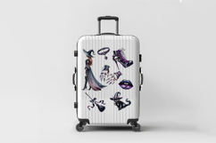 Halloween Witch Gothic Beauty | Watercolor Cosmetics PNG Product Image 9