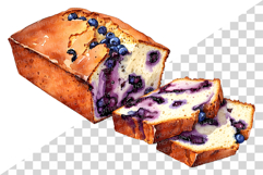 Blueberry Desserts PNG | Watercolor Clipart Cup cake Cheese Product Image 8