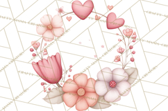 Valentine Book Nook Clipart, Mini Library Valentine Art Product Image 2