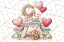 Heart Homes Valentine Clipart PNG, Whimsical Houses Product Image 2
