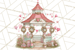 Heart Homes Valentine Clipart PNG, Whimsical Houses Product Image 2