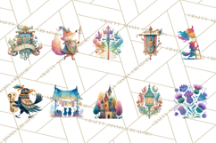 Medieval Animal Knights Heraldic Woodland Creatures Fantasy Product Image 2