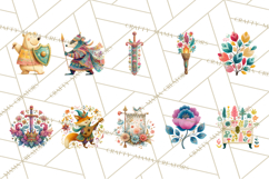 Medieval Animal Knights Heraldic Woodland Creatures Fantasy Product Image 8