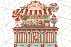 Retro Candy Shop Clipart PNG Product Image 2