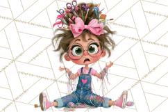 Crafting Cassie Cute Creative Clipart PNG Product Image 3