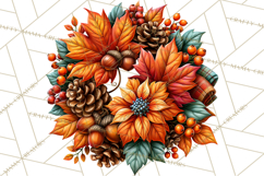 Cute Fall Critter Clipart Woodland Autumn PNG Product Image 2
