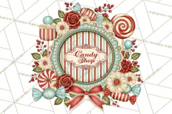 Retro Candy Shop Clipart PNG Product Image 3