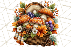 Cute Fall Critter Clipart Woodland Autumn PNG Product Image 3