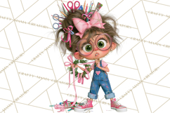 Crafting Cassie Cute Creative Clipart PNG Product Image 4
