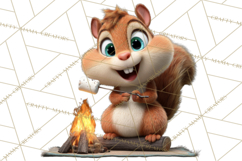 Cozy Exploring Critters Clipart, Camping Clip Art PNG Product Image 4