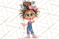 Crafting Cassie Cute Creative Clipart PNG Product Image 5