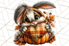 Cute Fall Critter Clipart Woodland Autumn PNG Product Image 2