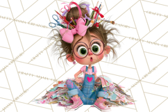 Crafting Cassie Cute Creative Clipart PNG Product Image 3
