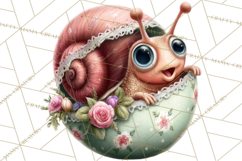 Cute Easter Bugs Clipart PNG, Kids Easter PNG Files Product Image 3