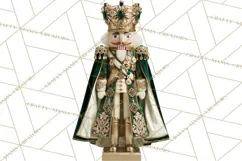 Forest Green Nutcracker Clipart PNG, Christmas Decor Product Image 2