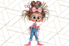 Crafting Cassie Cute Creative Clipart PNG Product Image 3
