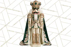 Forest Green Nutcracker Clipart PNG, Christmas Decor Product Image 3