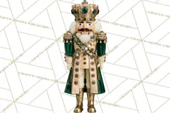 Forest Green Nutcracker Clipart PNG, Christmas Decor Product Image 4