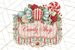 Retro Candy Shop Clipart PNG Product Image 3