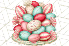 Retro Candy Shop Clipart PNG Product Image 5