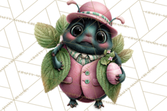 Cute Easter Bugs Clipart PNG, Kids Easter PNG Files Product Image 4