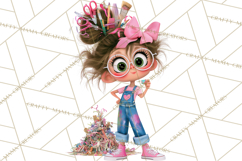 Crafting Cassie Cute Creative Clipart PNG Product Image 3