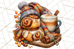 Cute Fall Critter Clipart Woodland Autumn PNG Product Image 2