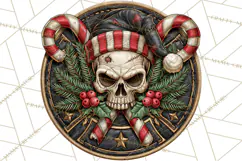 Christmas Biker Clipart PNG, Santa Motorcycle Gang Product Image 3