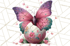 Cute Easter Bugs Clipart PNG, Kids Easter PNG Files Product Image 4