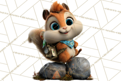 Cozy Exploring Critters Clipart, Camping Clip Art PNG Product Image 4