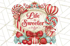 Retro Candy Shop Clipart PNG Product Image 5