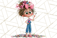 Crafting Cassie Cute Creative Clipart PNG Product Image 5