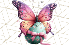 Cute Easter Bugs Clipart PNG, Kids Easter PNG Files Product Image 5