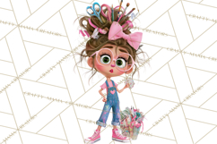 Crafting Cassie Cute Creative Clipart PNG Product Image 2