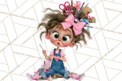 Crafting Cassie Cute Creative Clipart PNG Product Image 4