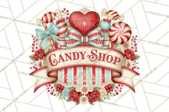 Retro Candy Shop Clipart PNG Product Image 4