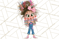Crafting Cassie Cute Creative Clipart PNG Product Image 4