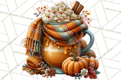 Cute Fall Critter Clipart Woodland Autumn PNG Product Image 4