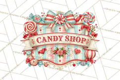 Retro Candy Shop Clipart PNG Product Image 5