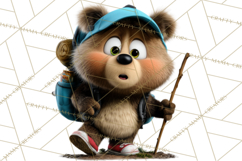 Cozy Exploring Critters Clipart, Camping Clip Art PNG Product Image 5