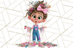 Crafting Cassie Cute Creative Clipart PNG Product Image 2