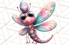 Cute Easter Bugs Clipart PNG, Kids Easter PNG Files Product Image 5