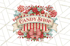 Retro Candy Shop Clipart PNG Product Image 2