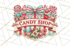 Retro Candy Shop Clipart PNG Product Image 3