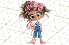Crafting Cassie Cute Creative Clipart PNG Product Image 3