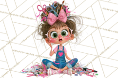 Crafting Cassie Cute Creative Clipart PNG Product Image 2