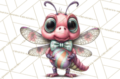 Cute Easter Bugs Clipart PNG, Kids Easter PNG Files Product Image 5