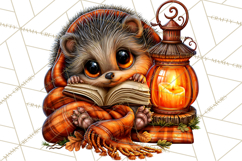 Cute Fall Critter Clipart Woodland Autumn PNG Product Image 2