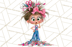 Crafting Cassie Cute Creative Clipart PNG Product Image 5