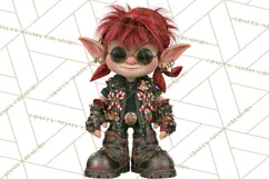 Christmas Biker Clipart PNG, Santa Motorcycle Gang Product Image 5